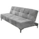 thumbnail image 2 of Sofa Cama Reclinable El Bazar Store New York Terciopelo Gris Plata Futón 3 posiciones Sala, 2 of 7