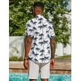 thumbnail image 2 of COOFANDY Casual Button Up Shirts for Men Short Sleeve Cruise Wear Clothing, 2 of 9