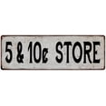 thumbnail image 1 of 5 & 10¢ STORE Vintage Look Rustic Metal City State Sign 6 x 18 Matte Finish Metal 106180041376, 1 of 1