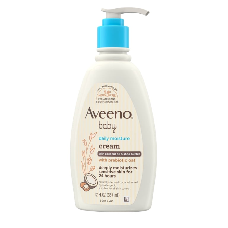 Aveeno Baby Daily Moisturizing Cream with Prebiotic Oat, 12 fl oz photo 6