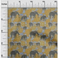 thumbnail image 2 of oneOone Rayon Dark Mustard Fabric Animal Craft Projects Decor Fabric Printed by The Yard 56 Inch Wide, 2 of 4