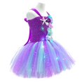 thumbnail image 4 of Vestido de princesa para niñas con disfraz de sirena Flash, vestido de actuación navideña, minifalda de sirena, 4 of 5