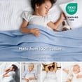 thumbnail image 2 of Manta Bedsure, 100% algodón, tamaño queen, color azul Ashley, 2 of 6