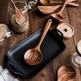 thumbnail image 6 of Wooden Spoons for Cooking - 7 Pieces Wooden Kitchen Utensils Set, Smooth Natural Teak Wood Utensil Set, Nonstick Heat-Resistant Cooking Utensils - Ideal Mother’s Day Gift Wooden Spatula for Cooking, 6 of 7
