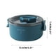 thumbnail image 3 of Fiambrera sellada de plástico apta para microondas | Recipiente redondo con tapa para preparar comidas | Apto para refrigerador y congelador | Tazón portátil para la oficina para adultos, 3 of 3
