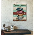 thumbnail image 3 of Vintage Coffee Decor Wall Art God Says You Are Rustic Butterfly Coffee Sign Colorful Pictures Wall Decor Christian Religion Canvas Painting Prints Artwork Framed for Coffee Bar Cafe Kitchen 12"x16", 3 of 6