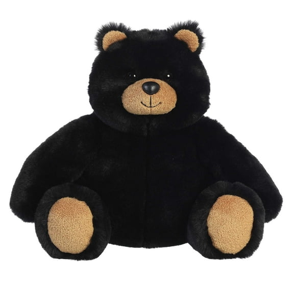 Aurora - Medium Black Bear - 9.5" Bronson Black Bear - Snuggly Stuffed Animal
