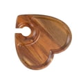 thumbnail image 2 of CarpNettore Appetizer Plate Gift Portable Lightweight Snack Tray for Party Wedding Hotel Heart Shaped, 2 of 9
