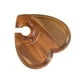 thumbnail image 2 of Plato para servir aperitivos, tabla de quesos, regalo, portátil, de madera con soporte para bebidas para En forma de corazón, 2 of 9