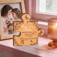 thumbnail image 3 of Elainilye Wooden Desktop Decoration Love Heart Shape, Mother’s Day Holiday Gift Ornament, Rustic Home Decor for Living Room Mantel, 3 of 7