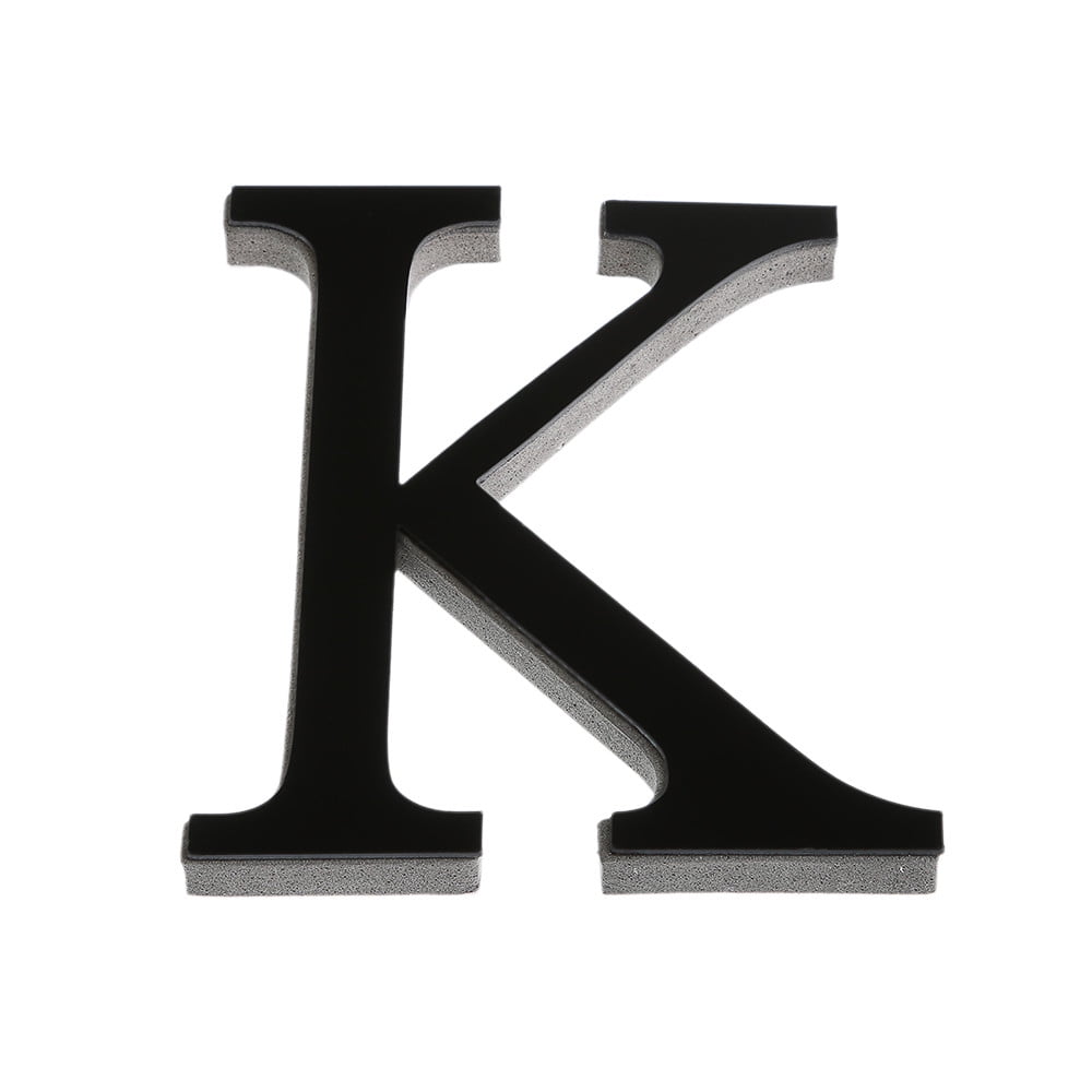 Art Letters Wall 3D Decor Acrylic Sticker 26 Decals Wall Home Mural DIY