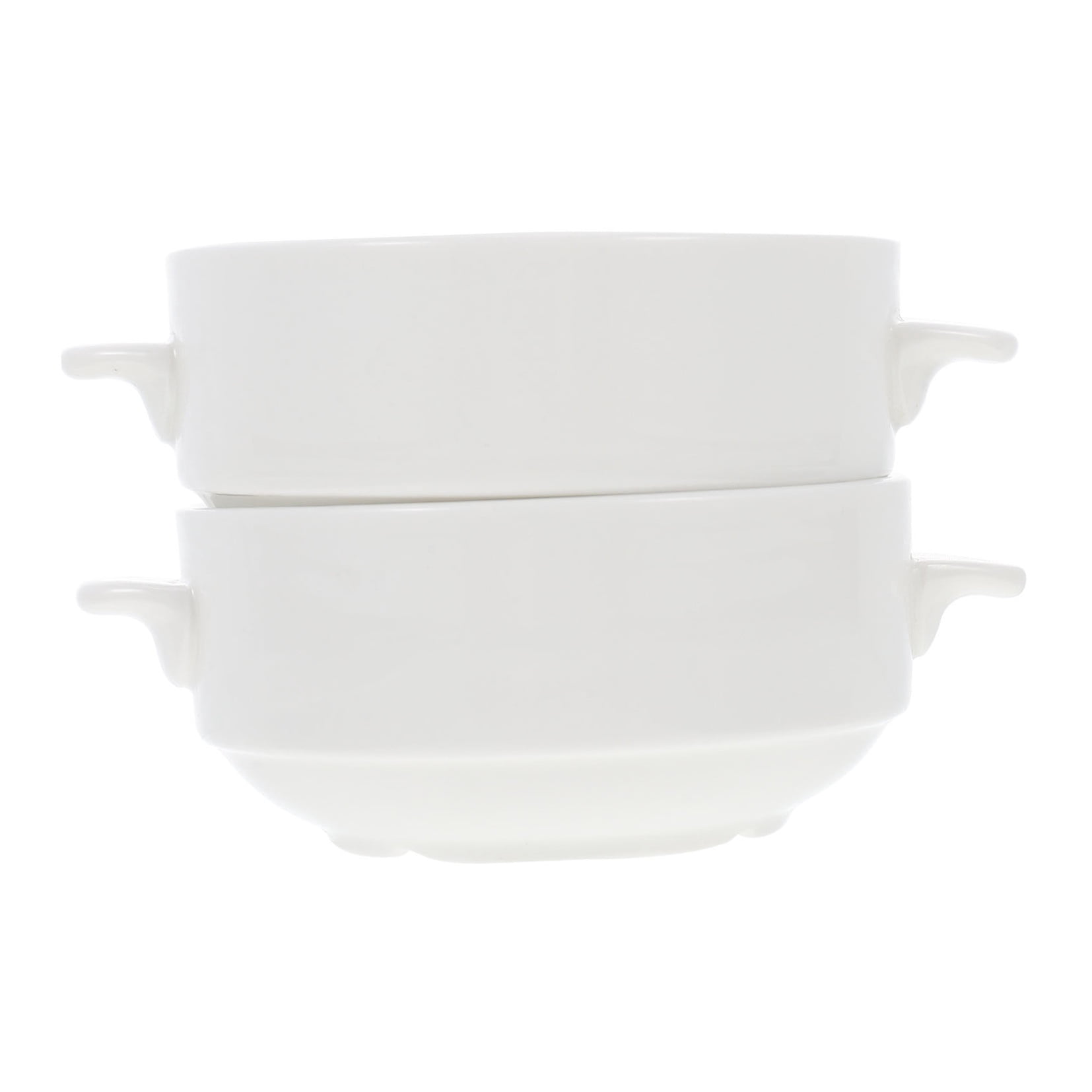 LEORX 2Pcs Steam Egg Bowls for Households and Restaurants in Ceramic