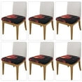 thumbnail image 2 of Wukai Lone Rider Under Red Sky Pattern Square Chair Cushion Protector, Elastic Band Strap Cushion Cover Chair Decoration-Six Piece, 2 of 7