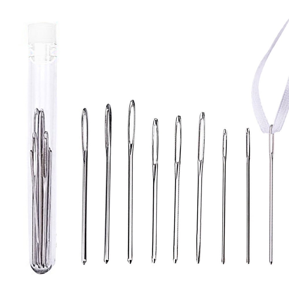 Hot Large-eye New Knitting Yarn Stainless Steel Sewing Tools Blunt Needles