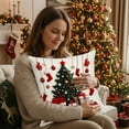 thumbnail image 4 of Uuiauoio Christmas Pillow Covers Pillow Case Christmas Xmas Winter Home Decor Living Room House Decorative Cushion Case for Sofa Couch,Holiday Themed Decorative Pillow Cases, 4 of 6