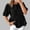 Black, variant on Womens Gray Denim Top Puff Sleeve Peplum Shirt | Casual Relaxed Fit Blouse with Front Bow Ties | Plus Size Available,Size M
