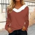 thumbnail image 2 of Patlollav Christmas Tops for Ladies,Womens Long Sleeve Blouse Fashion Causal Pullover Tops Gift, 2 of 5