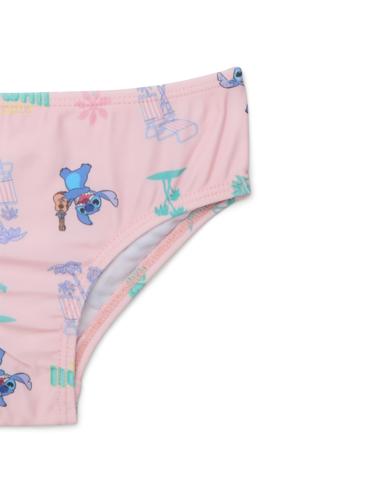 Disney Stitch Toddler Girls Tankini Swimsuit Set with UPF 50+, 2-Piece, Sizes 2T-4T