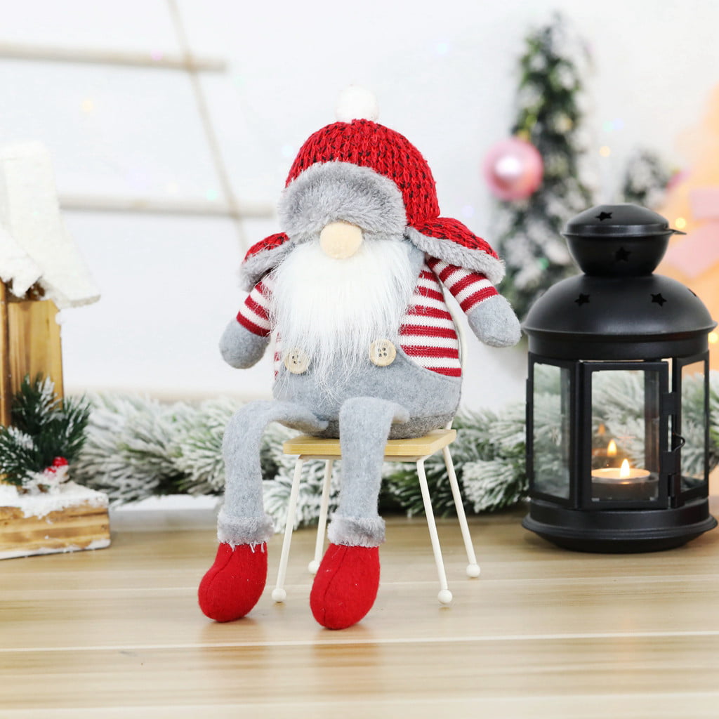 Details about   Xmas Sparkly Santa Gnomes Gonks Doll Toy Christmas Decoration For Kids Gifts 