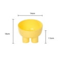 thumbnail image 6 of Tnobhg 450ml Cat Food Bowl Macaroon Colour Stable Safe Elephant Leg Set Anti-Spill Neck Guard Multi-purpose Stomach Pressure-reducing Pet Bowl, 6 of 8