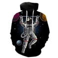 thumbnail image 3 of Sudadera con capucha y cremallera con estampado 3D de astronauta de dibujos animados para hombre, sudaderas informales de gran tamaño, ropa de calle, chaqueta, chándal, 3 of 5