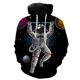 thumbnail image 3 of Sudadera con capucha y cremallera con estampado 3D de astronauta de dibujos animados para hombre, sudaderas informales de gran tamaño, ropa de calle, chaqueta, chándal, 3 of 5