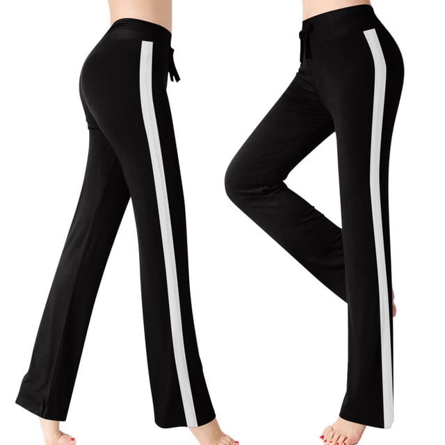 Meichang Spring Clearance Womens Yoga Pants High Elastic Waist Modal Bootcut Pants Workout Running Yoga Trousers Casual Yoga Gym Leggings with Drawstring