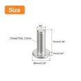 thumbnail image 2 of Uxcell M3x0.5x10mm 20 Pack Metal Flat Round Head Screws Phillips Drive Machine Bolt, 2 of 5