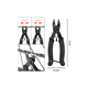 thumbnail image 3 of Kit Pinzas Cortador Extractor De Pernos De Cadena Bicicleta NEGRO, 3 of 5