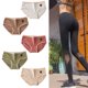 thumbnail image 5 of Jumpingount Calzoncillos de algodón elástico para mujer, bragas transpirables con cintura elástica para niña, ropa interior que absorbe la humedad Ropa interior verde XXL Jumpingount AP000474-12, 5 of 6