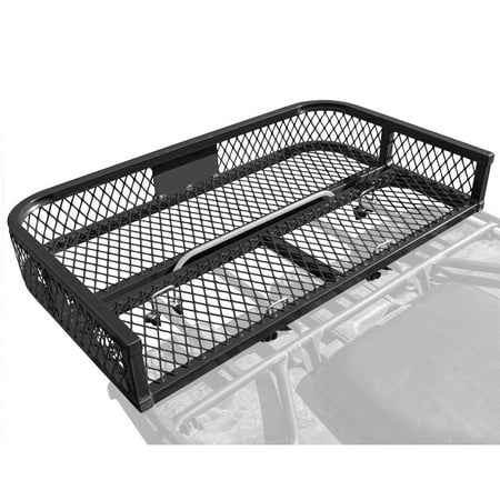 ATV Rear Rack-Mounted Steel Mesh Surface Cargo Storage Basket