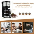 thumbnail image 6 of Gevi Small Drip Coffee Maker, 4-Cup, Compact Coffee Pot with Cone Filter, Glass Carafe and Hot Plate, Stainless Steel, 6 of 7