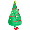 thumbnail image 4 of Disfraz inflable de árbol de Navidad BRILLAR accesorios para muñecos de Papá Noel Rojo Verde, 4 of 5