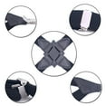 thumbnail image 4 of Xingzhi Polyester Hommes Femmes Remplacement Facile Assorti Universel Adultes Portable Élastique avec 2 Clips Marron, 4 of 6