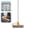 Orange, variant on 3 in 1 Multi Function Cleaning Brush - Extendable Stainless Steel Handle, 180 Rotating Head with Squeegee and Tweezer, Floor Scrubber for Bathroom Kitchen