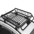 thumbnail image 2 of Ladcaser Roof Rack Rooftop Cargo Carrier Steel Basket, 63" x 43", 220 lbs Capacity, Car Top Luggage Holder for Pickup Trucks & SUVs, 2 of 8