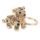 thumbnail image 2 of LLavero de tigre, llavero tridimensional pequeño con diamantes de imitación para coche, bolso de mujer, adornos, colgante, champán, 2 of 5
