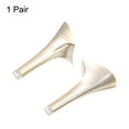 thumbnail image 3 of Uxcell 1pair Heel Repair Replacement 1.77"x3.54" High Stiletto Heel DIY for Women Shoe, Gold Tone, 3 of 5