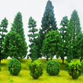thumbnail image 5 of MOMOONNON 25 Piezas Modelo de Árboles Modelo Tren Paisaje Árboles en Miniatura Mixtos Árboles de Juegos de Guerra Artificiales Modelo Ferrocarril Paisaje Diorama Suministros Paisaje Paisaje, 5 of 5