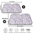 thumbnail image 7 of Lsque Lavender Flowers Car Windshield Sun Shade | Accordion Folding Style Auto Shade for Car Truck SUV Van | Blocks UV Rays Sun Visor Protector | Medium, 7 of 7
