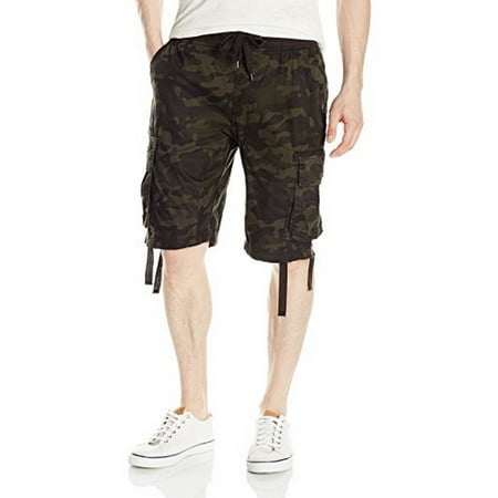 southpole fine twill cargo jogger shorts