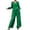 Green, variant on Pant Suits for Women Casual Two Piece Sets Long Sleeve V Neck Shirts Palazzo Pants Matching Lounge Set