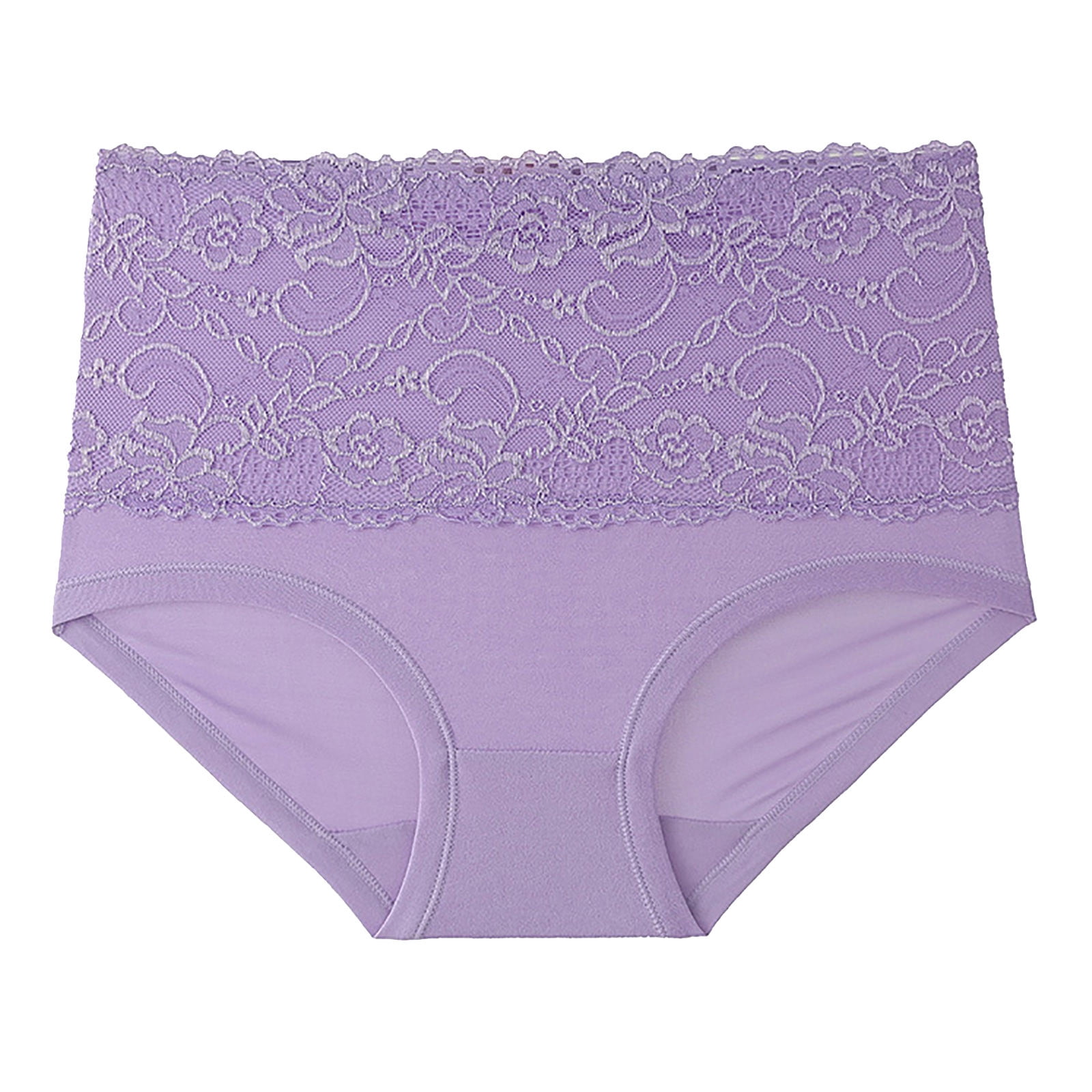 Wholesale Plus Size Women High Waist Dark Purple Lace Bra Panty