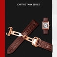 thumbnail image 4 of Correa de reloj de piel de cocodrilo para coche TANk SOLO RONDE DE Correa de reloj de piel de cocodrilo Correa de hebilla plegable Accesorios Pulsera, 4 of 5