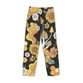 thumbnail image 5 of Daiia Mushrooms Honeycomb Men's Sleep Pant with Pockets and Drawstring,Pajama Pants-Small, 5 of 9
