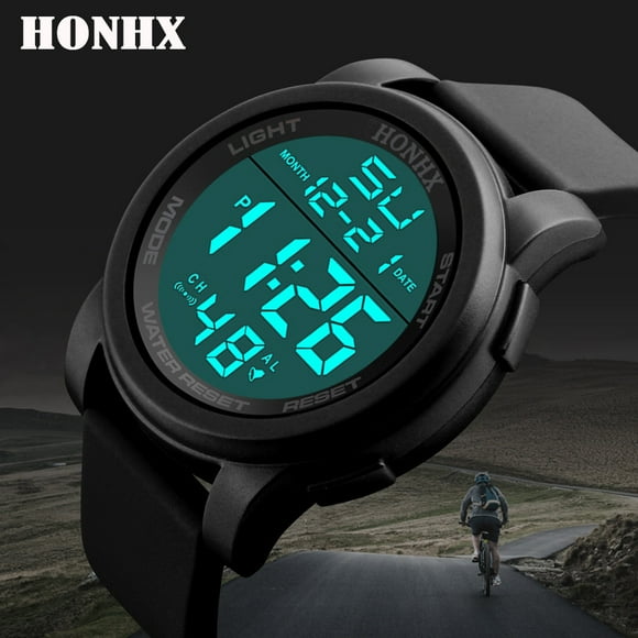 EGNMCR Luxury Men Analog Digital Military Sport LED Wrist Watch Sports Watch
