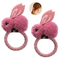 thumbnail image 2 of 2PCS Hair Tie Fashion Elastic Cute Rabbit Ponytail Holder Hair Band Hair Rope, 2 of 8