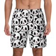 thumbnail image 3 of Uemuo Cute Panda Pattern Mens Swim Trunks Quick Dry Board Shorts with Mesh Lining, Stretch Beach Shorts Quick Dry No-Chafing Board Shorts-Large, 3 of 9