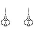 thumbnail image 4 of Yuarrent Tijeras de bordado de flores de ciruelo de estilo europeo, mango galvanizado de aleación de acero inoxidable para estudiantes, tijeras Type2 NO2, 4 of 6