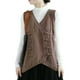 thumbnail image 1 of Minnieouse Esté a la moda y abrigado con un chaleco sin mangas imprescindible para el otoño suéter de punto chaleco cárdigan algodón Prendas para la parte del cuerpo Caqui, 1 of 6